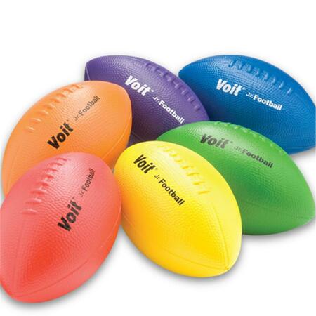 VOIT 9.75 in. Coated Foam Football, 6PK 1243925